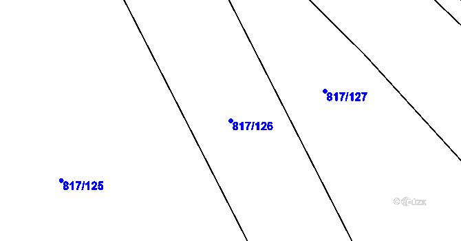 Parcela st. 817/126 v KÚ Bělá pod Bezdězem, Katastrální mapa