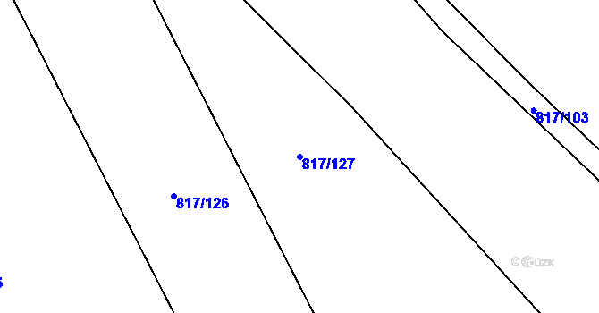 Parcela st. 817/127 v KÚ Bělá pod Bezdězem, Katastrální mapa
