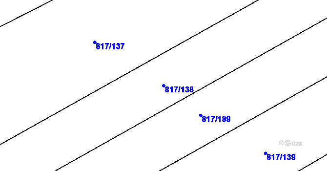 Parcela st. 817/138 v KÚ Bělá pod Bezdězem, Katastrální mapa