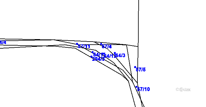 Parcela st. 64/12 v KÚ Dolní Javoří, Katastrální mapa