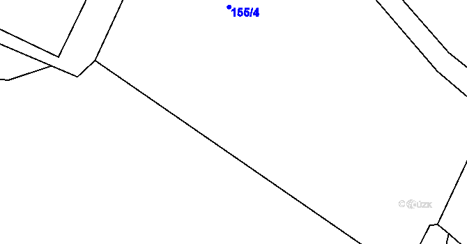 Parcela st. 284/2 v KÚ Uhlíře, Katastrální mapa