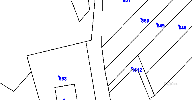Parcela st. 578/5 v KÚ Bělov, Katastrální mapa