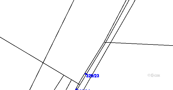 Parcela st. 294/23 v KÚ Jiřice, Katastrální mapa
