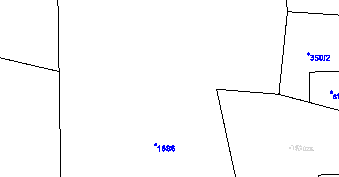 Parcela st. 437/8 v KÚ Kuří, Katastrální mapa