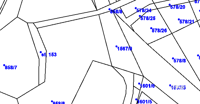 Parcela st. 858/5 v KÚ Lom u Stříbra, Katastrální mapa