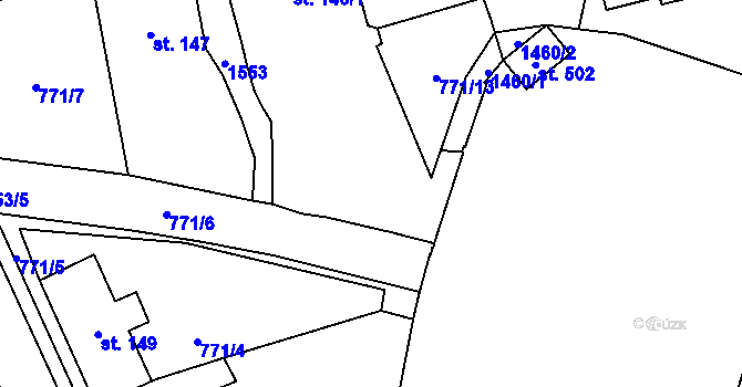 Parcela st. 146/2 v KÚ Bernartice u Milevska, Katastrální mapa