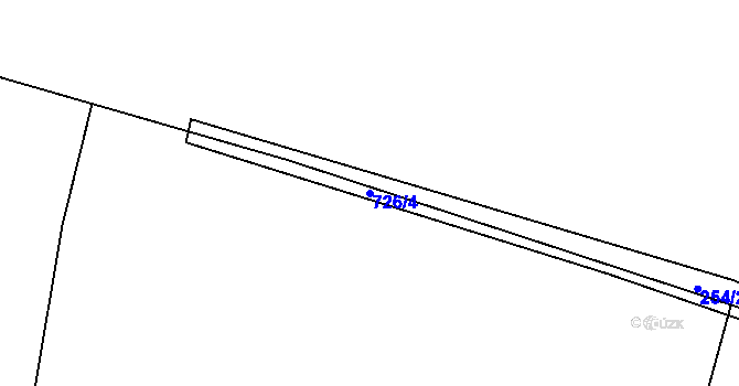 Parcela st. 726/4 v KÚ Bernartice u Milevska, Katastrální mapa