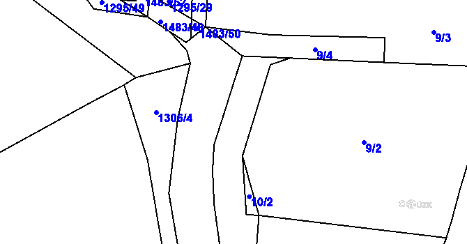 Parcela st. 9/6 v KÚ Bernartice u Milevska, Katastrální mapa