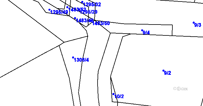 Parcela st. 9/7 v KÚ Bernartice u Milevska, Katastrální mapa