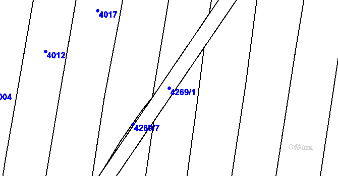 Parcela st. 4269/1 v KÚ Bilinka, Katastrální mapa
