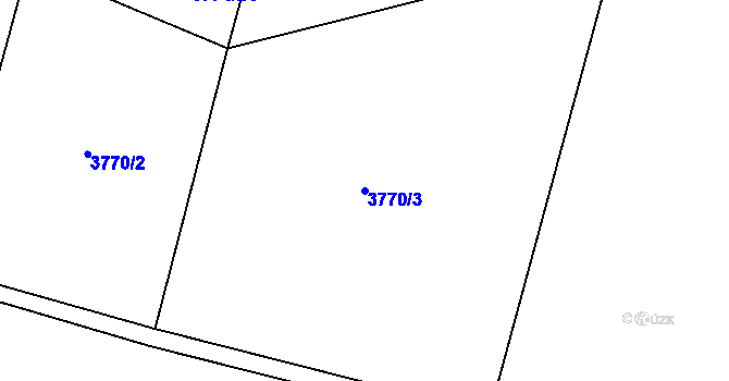 Parcela st. 3770/3 v KÚ Bilinka, Katastrální mapa