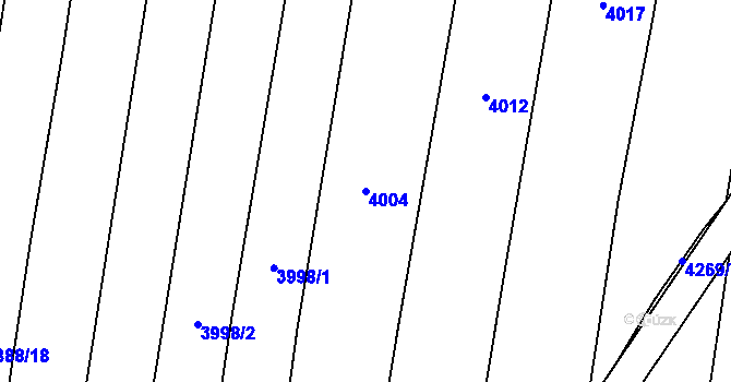 Parcela st. 4004 v KÚ Bilinka, Katastrální mapa