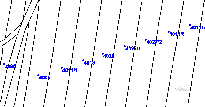 Parcela st. 4020 v KÚ Bilinka, Katastrální mapa