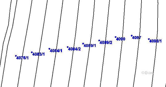 Parcela st. 4089/1 v KÚ Bilinka, Katastrální mapa