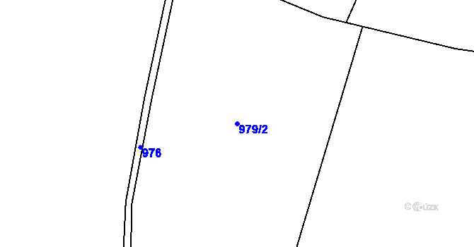 Parcela st. 979/2 v KÚ Borek u Tachova, Katastrální mapa