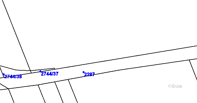 Parcela st. 573/1 v KÚ Královec, Katastrální mapa