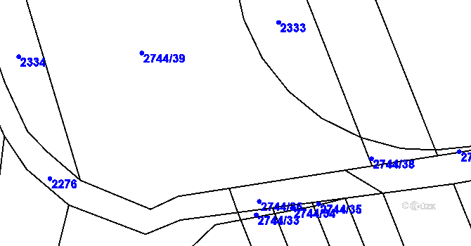 Parcela st. 573/5 v KÚ Královec, Katastrální mapa
