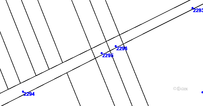 Parcela st. 2295 v KÚ Královec, Katastrální mapa