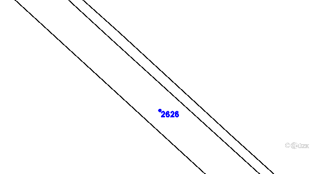 Parcela st. 2627 v KÚ Královec, Katastrální mapa