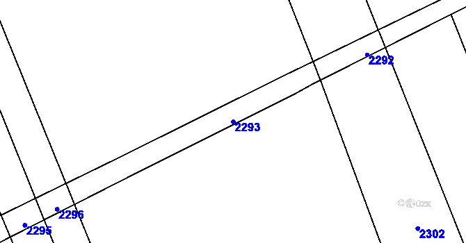 Parcela st. 2293 v KÚ Královec, Katastrální mapa