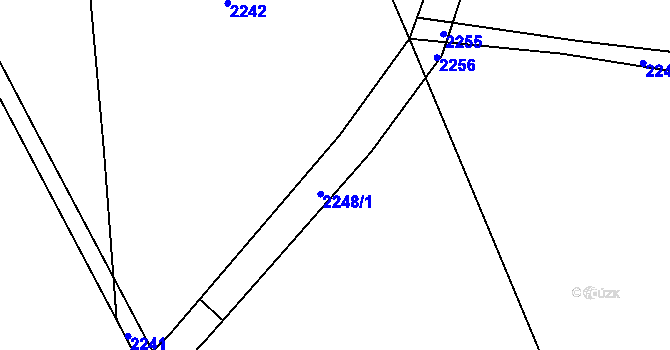 Parcela st. 2248 v KÚ Královec, Katastrální mapa