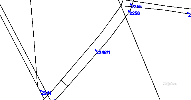 Parcela st. 2248/1 v KÚ Královec, Katastrální mapa