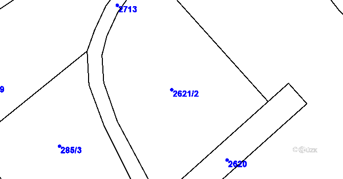 Parcela st. 2621/2 v KÚ Královec, Katastrální mapa