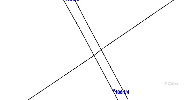 Parcela st. 1061/5 v KÚ Bernartice nad Odrou, Katastrální mapa
