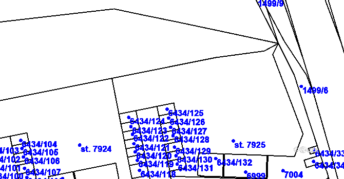 Parcela st. 2068/32 v KÚ Beroun, Katastrální mapa