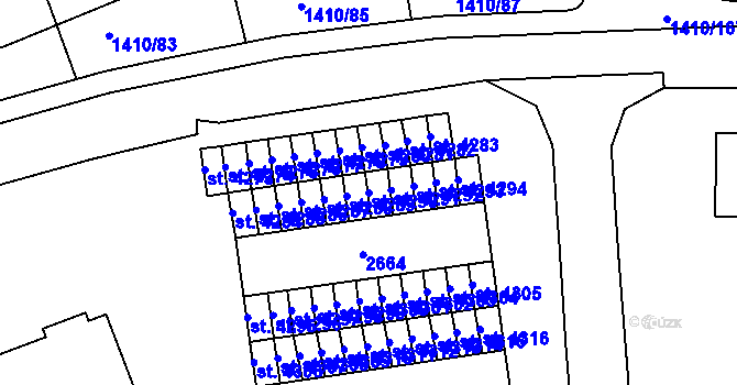 Parcela st. 4290 v KÚ Beroun, Katastrální mapa