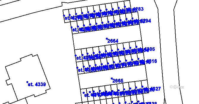 Parcela st. 4299 v KÚ Beroun, Katastrální mapa