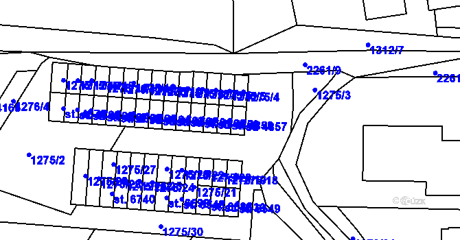 Parcela st. 4858 v KÚ Beroun, Katastrální mapa