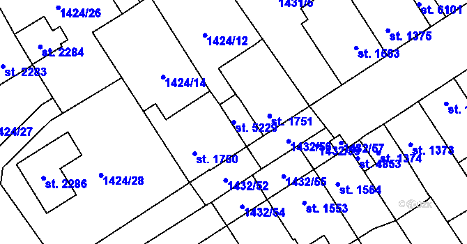 Parcela st. 5229 v KÚ Beroun, Katastrální mapa