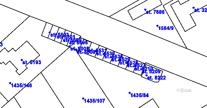 Parcela st. 5636 v KÚ Beroun, Katastrální mapa