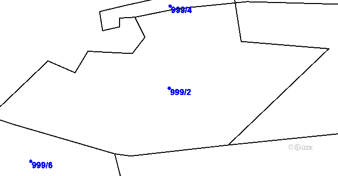 Parcela st. 999/2 v KÚ Beroun, Katastrální mapa