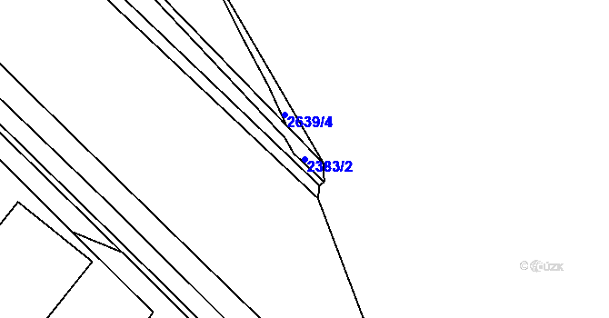 Parcela st. 2383/2 v KÚ Beroun, Katastrální mapa