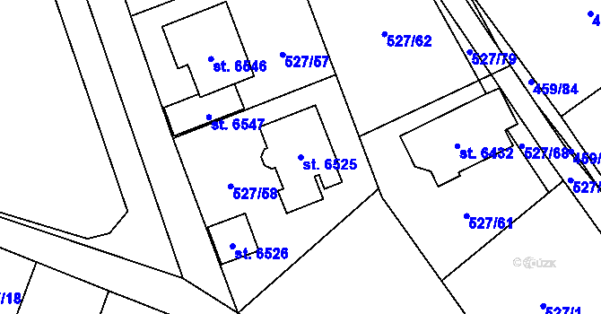 Parcela st. 6525 v KÚ Beroun, Katastrální mapa