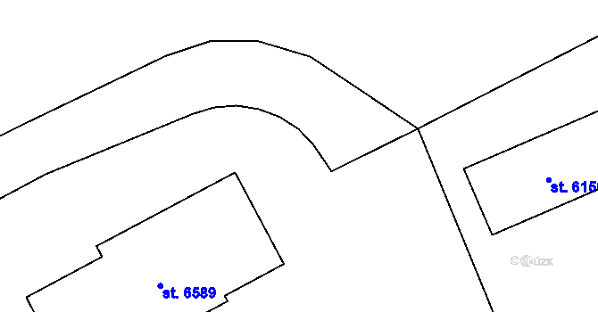Parcela st. 6590 v KÚ Beroun, Katastrální mapa