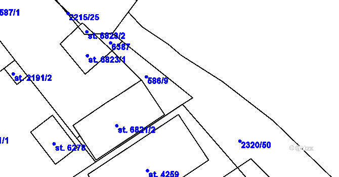 Parcela st. 6388 v KÚ Beroun, Katastrální mapa