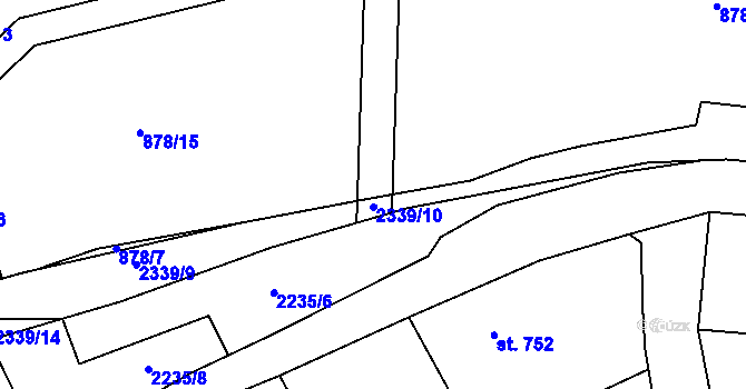 Parcela st. 878/16 v KÚ Beroun, Katastrální mapa