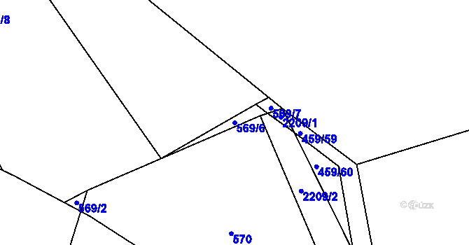 Parcela st. 569/6 v KÚ Beroun, Katastrální mapa