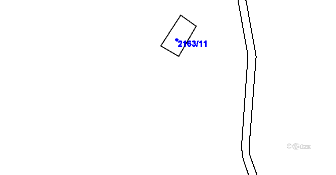 Parcela st. 2163/18 v KÚ Beroun, Katastrální mapa