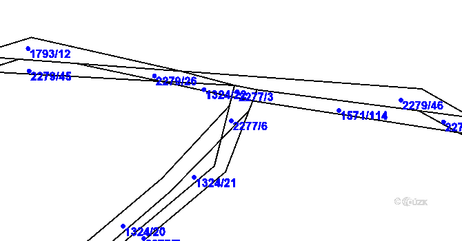 Parcela st. 2277/6 v KÚ Beroun, Katastrální mapa