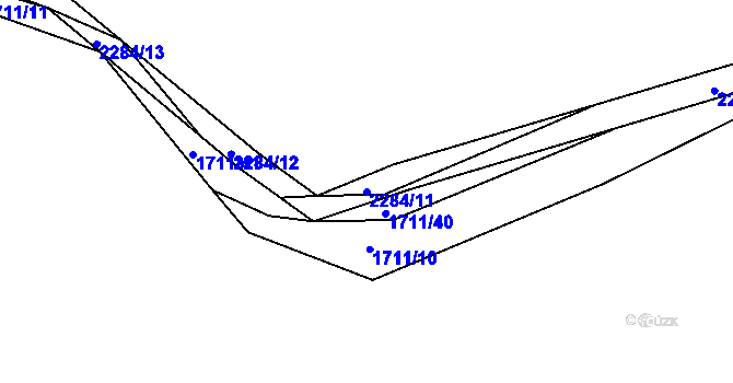 Parcela st. 2284/11 v KÚ Beroun, Katastrální mapa