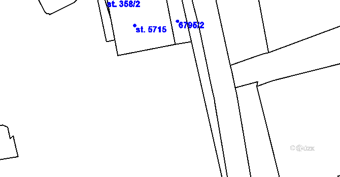 Parcela st. 138/4 v KÚ Beroun, Katastrální mapa