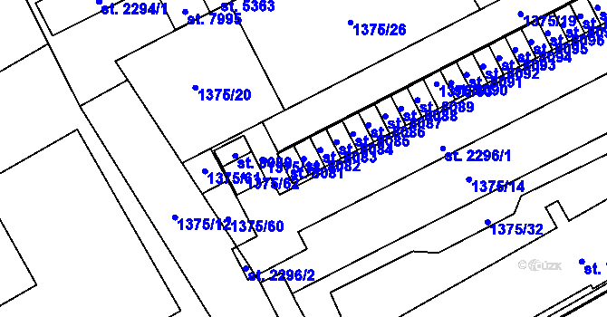 Parcela st. 8082 v KÚ Beroun, Katastrální mapa