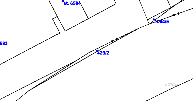 Parcela st. 429/2 v KÚ Jarov u Berouna, Katastrální mapa