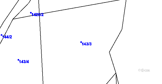 Parcela st. 143/3 v KÚ Besednice, Katastrální mapa