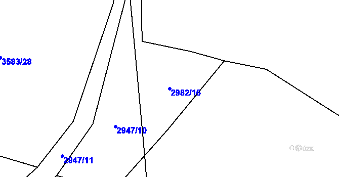 Parcela st. 2982/16 v KÚ Besednice, Katastrální mapa