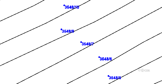 Parcela st. 3548/7 v KÚ Besednice, Katastrální mapa